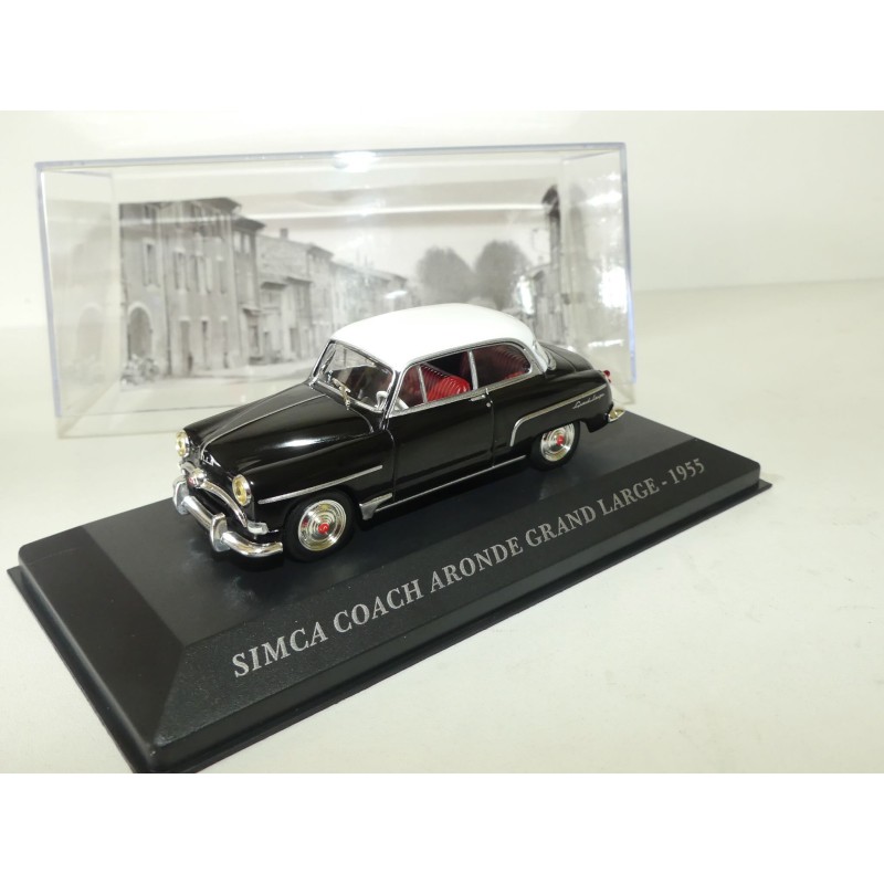 SIMCA COACH ARONDE GRAND LARGE 1955 Noir et Blanc ALTAYA 1:43