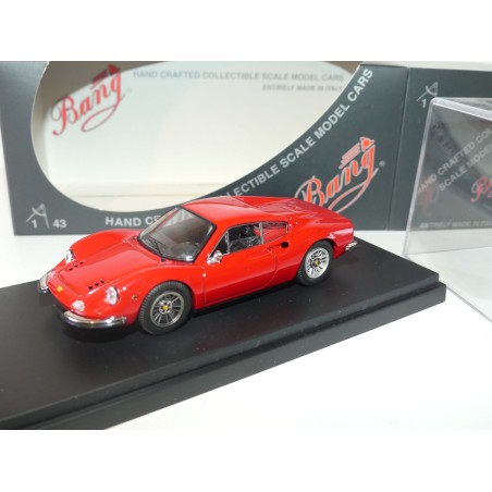 FERRARI DINO 246 GT STREET 1969 Rouge BANG 7122 1:43