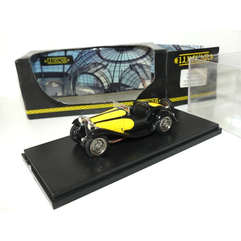 BUGATTI 55 ROADSTER 1935 Jaune et Noir LUXCAR 1:43
