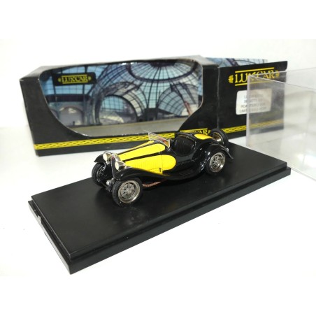 BUGATTI 55 ROADSTER 1935 Jaune et Noir LUXCAR 1:43