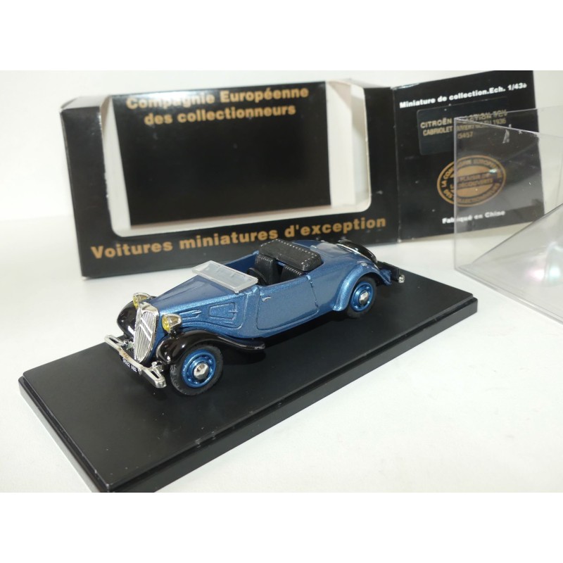 CITROEN TRACTION 7CV CABRIOLET OUVERT 1936 Bleu ELIGOR 1:43
