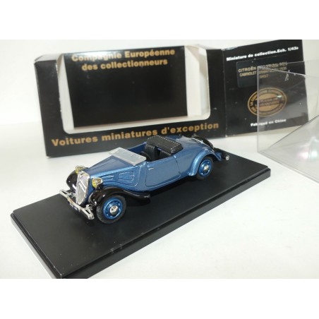 CITROEN TRACTION 7CV CABRIOLET OUVERT 1936 Bleu ELIGOR 1:43