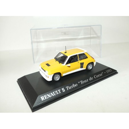 RENAULT 5 TURBO TOUR DE CORSE 1983 Jaune UNIVERSAL HOBBIES Collection M6 1:43