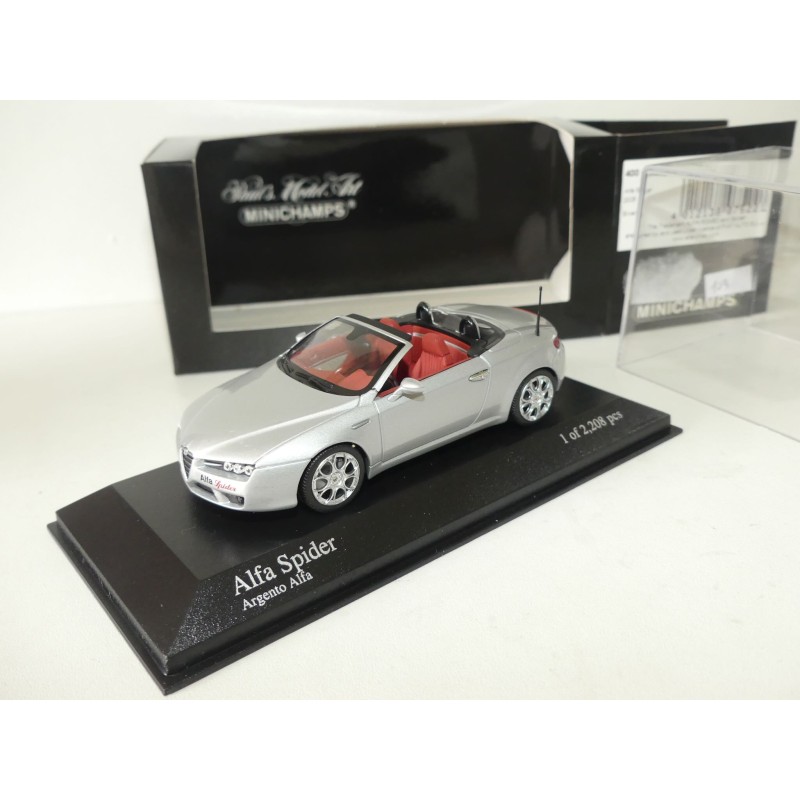ALFA ROMEO SPIDER 2006 Gris MINICHAMPS 1:43