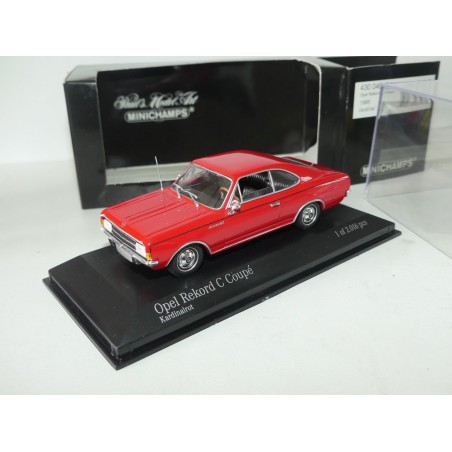 OPEL REKORD COUPE C 1966 Rouge MINICHAMPS 1:43