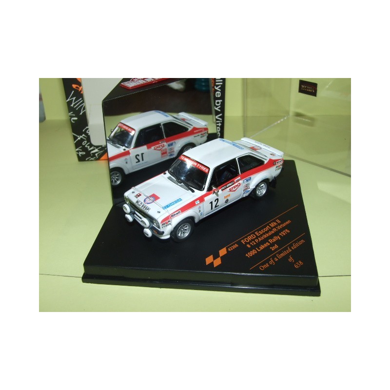 FORD ESCORT MK II RALLYE DES 1000 LACS 1976 P. AIRIKKALA VITESSE 42366 1:43 2ème