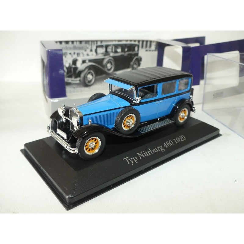 MERCEDES TYP NURBURG 460 1929 Bleu et Noir ATLAS 1:43