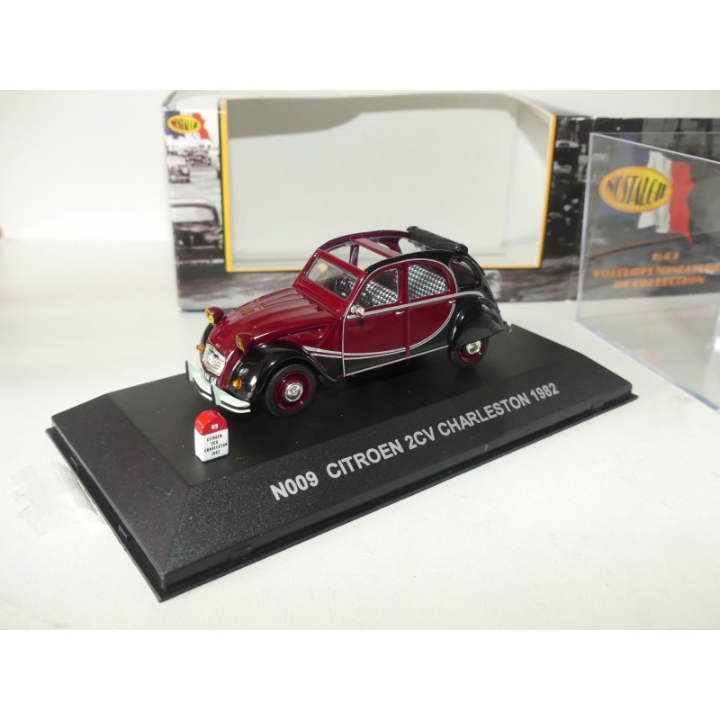 CITROEN 2CV CHARLESTON 1982 Bordeaux et Noir NOSTALGIE N009 1:43