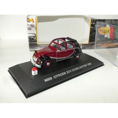 CITROEN 2CV CHARLESTON 1982 Bordeaux et Noir NOSTALGIE N009 1:43