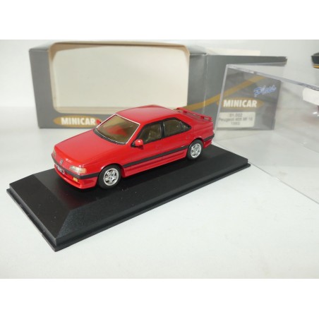PEUGEOT 405 MI 16 1993 Rouge MINICAR 01.002 1:43