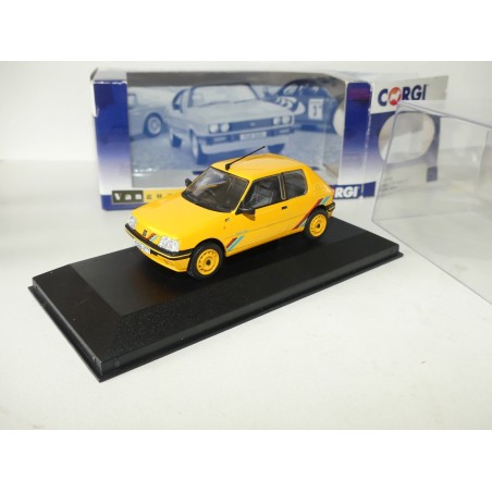 PEUGEOT 205 RALLYE UK EXPRESS YELLOW VANGUARDS VA12708 1:43
