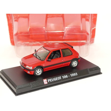 PEUGEOT 106 XSI 1993 Rouge AUTO PLUS 1:43