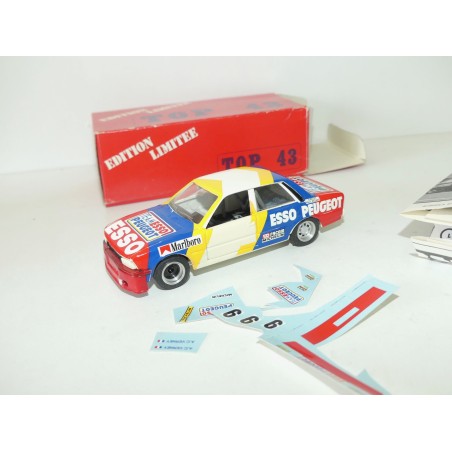 PEUGEOT 505 PRODUCTION ESSO N°9 1981 A.C. VERNEY TOP 43 1:43 incomplet