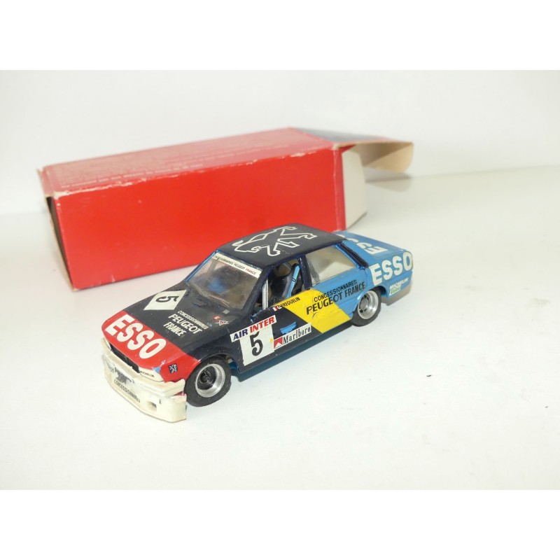 PEUGEOT 505 PRODUCTION ESSO N°5 1981 G. FREQUELIN TOP 43 1:43 imperfection