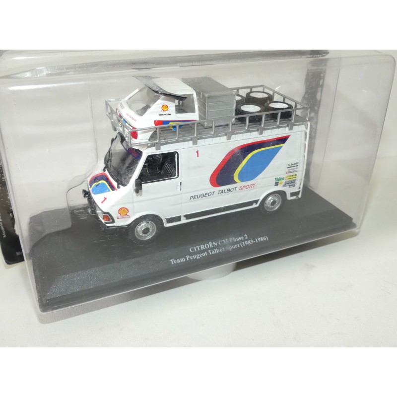 CAMION ASSISTANCE RALLYE CITROEN C35 TEAM PEUGEOT TALBOT 1983-86 IXO ALTAYA 1:43