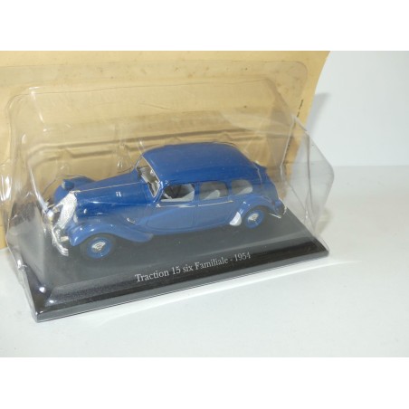 CITROEN TRACTION 15 SIX FAMILIALE 1954 Bleu UNIVERSAL HOBBIES 1:43 blister