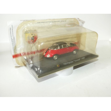 ABARTH 750 VIGNALE GOCCIA 1957 Rouge et Noir PRESSE 1:43 sous blister