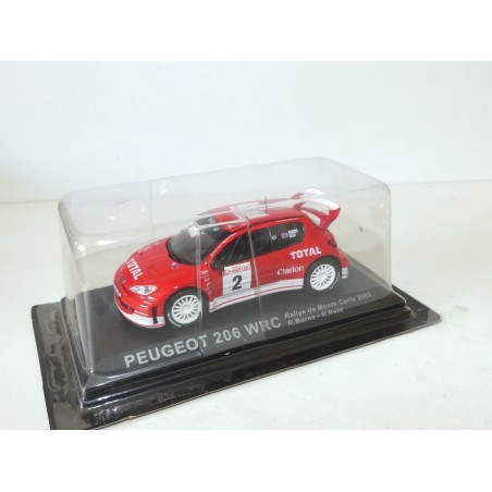 PEUGEOT 206 WRC RALLY MONTE CARLO 2003 R. BURNS ALTAYA 1:43 sous coque
