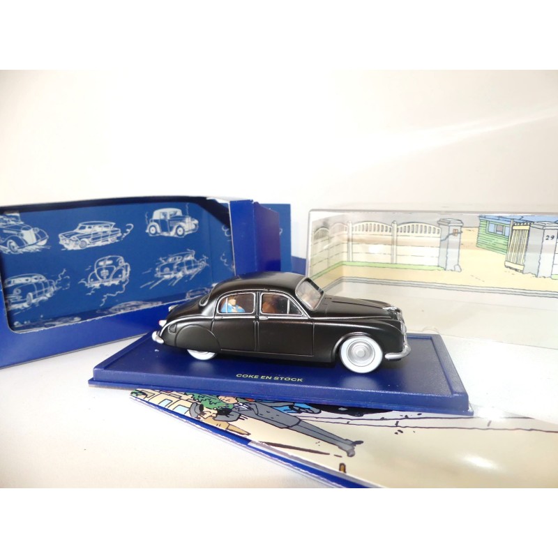 VOITURE TINTIN NÂ°67 JAGUAR MARK I COKE EN STOCK ATLAS 1:43