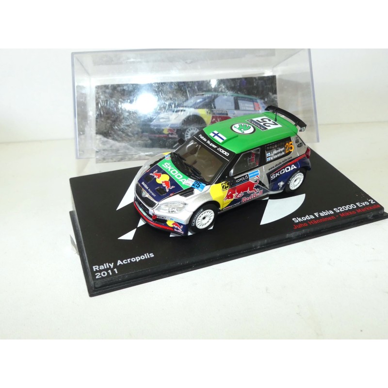 SKODA FABIA S2000 EVO2 RALLYE D'ACROPOLE 2011 J. HANNINEN ALTAYA 1:43 8Ã¨me