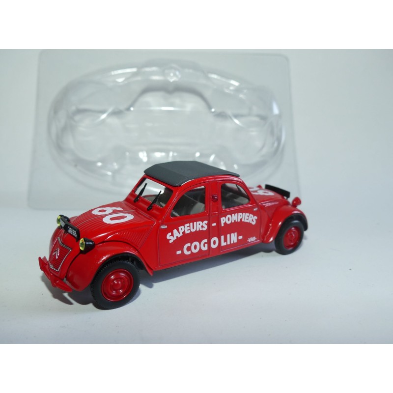 CITROEN 2CV N°008 COGOLIN POMPIERS NOREV 1:43 sous coque