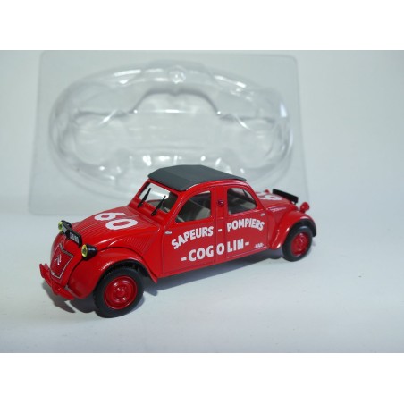 CITROEN 2CV N°008 COGOLIN POMPIERS NOREV 1:43 sous coque