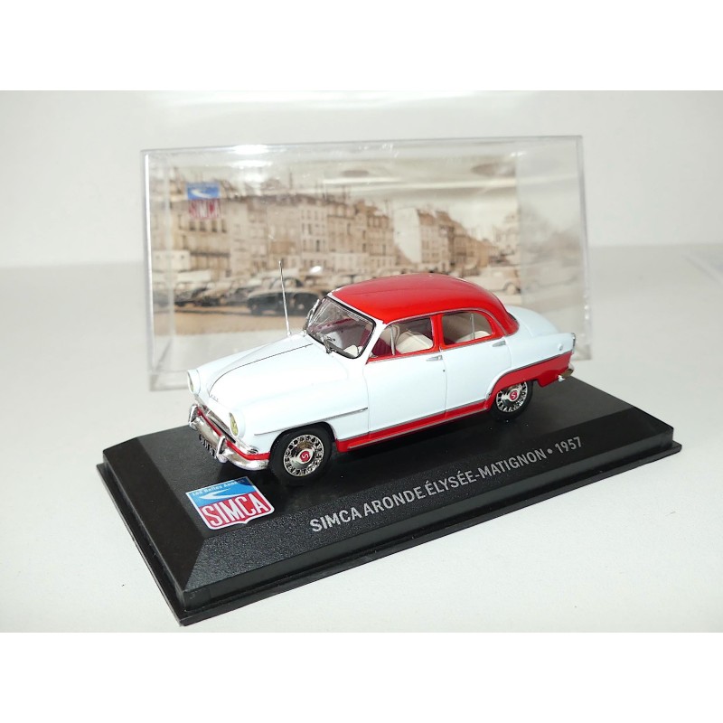 SIMCA ARONDE ELYSEE MATIGNON 1957 Blanc et Rouge ALTAYA 1:43