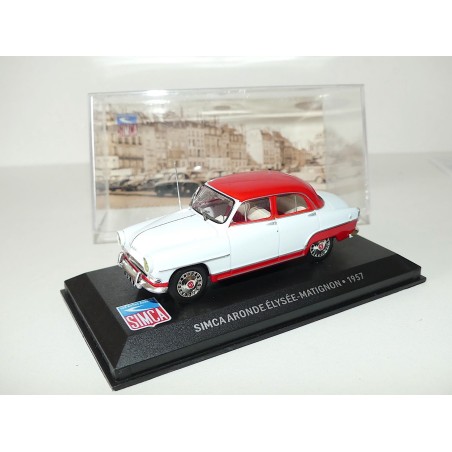 SIMCA ARONDE ELYSEE MATIGNON 1957 Blanc et Rouge ALTAYA 1:43