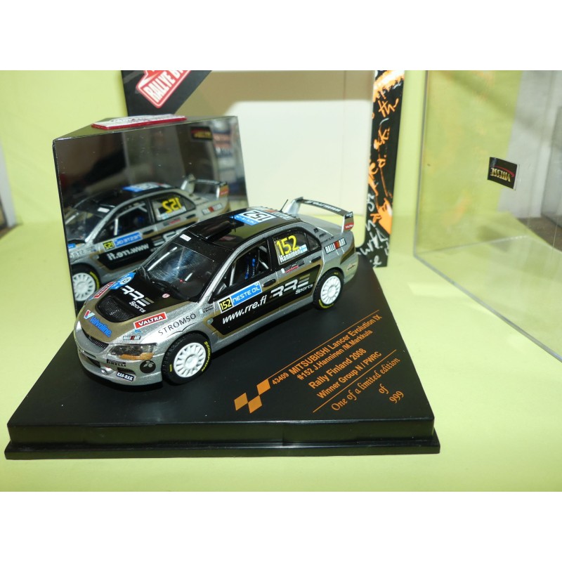 MITSUBISHI LANCER EVO IX RALLYE DE FINLANDE 2008 J. HANNINEN VITESSE 43409 1:43 13ème