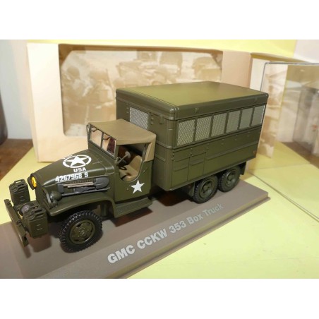GMC CCKW 353 BOX TRUCK MILITAIRE ATLAS N°022 1:43