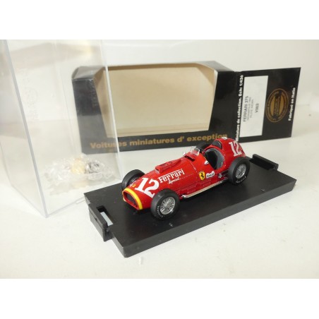 FERRARI 375 GP INDIANAPOLIS 1952 A. ASCARI BRUMM V003 1:43 avec figurine