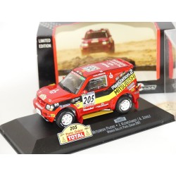 MITSUBISHI PAJERO N°205 RALLYE PARIS DAKAR 2001 J. KLEINSCHMIDT VITESSE SKW028 1:43 1er