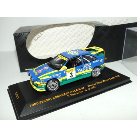 FORD ESCORT COSWORTH N°3 RALLYE MONTE CARLO 1996 BERNARDINI IXO RAC073 1:43 1er
