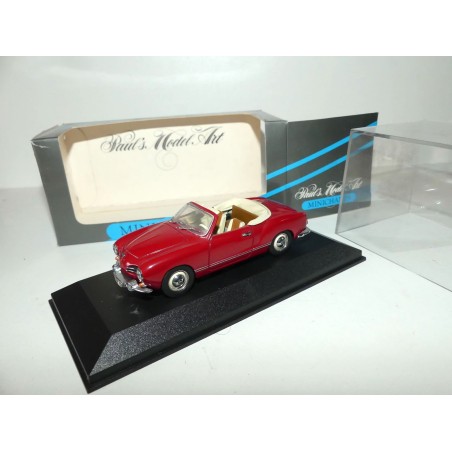 VW KARMANN GHIA CABRIOLET Rouge MINICHAMPS 1:43