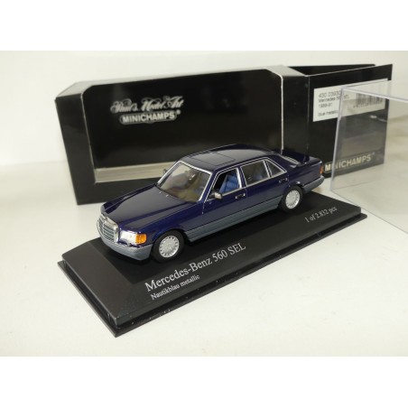 MERCEDES 560 SEL 1989-91 Gris Antracite MINICHAMPS 1:43