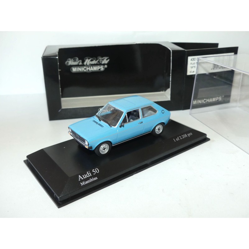 AUDI 50 1975 Bleu MINICHAMPS 1:43