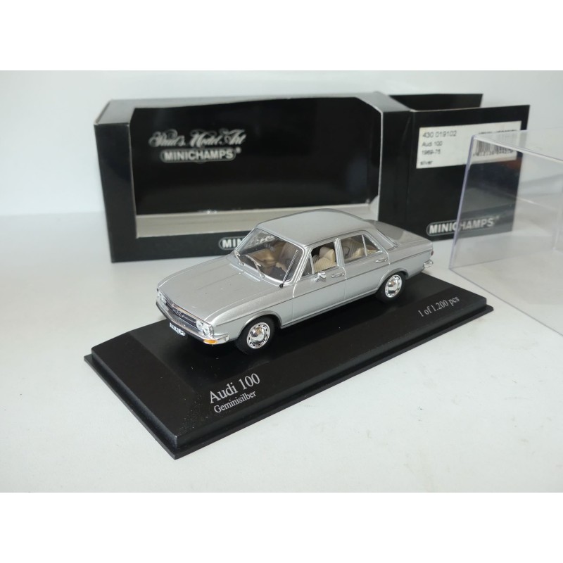 AUDI 100 1969-1975 Gris MINICHAMPS 1:43