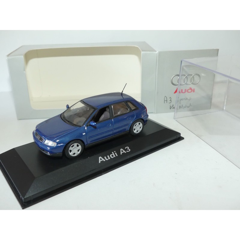 AUDI A3 8L Phase 2 5 Portes 2000 Bleu MINICHAMPS 1:43