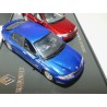 COFFRET RENAULT LAGUNA II DYNAMIQUE Phase 1 Rouge et Bleu UNIVERSAL HOBBIES 1:43 imperfection