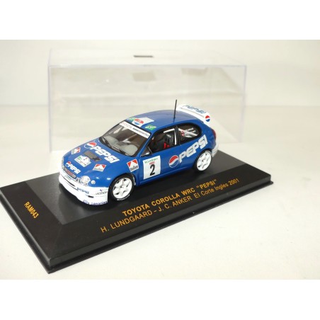 TOYOTA COROLLA WRC RALLYE EL CORTE INGLES 2001 LUNDGAARD IXO RAM043 1:43