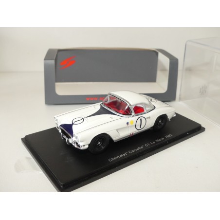 CHEVROLET CORVETTE C1 N°1 LE MANS 1962 SPARK S4709 1:43