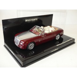 ROLLS ROYCE PHANTOM DROPHEAD COUPE CABRIOLET Bordeaux Gris MINICHAMPS 1:43