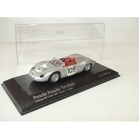 PORSCHE 718 RS60 N°109 GAISBERG HILL CLIMB 1960 S. GREGER MINICHAMPS 1:43