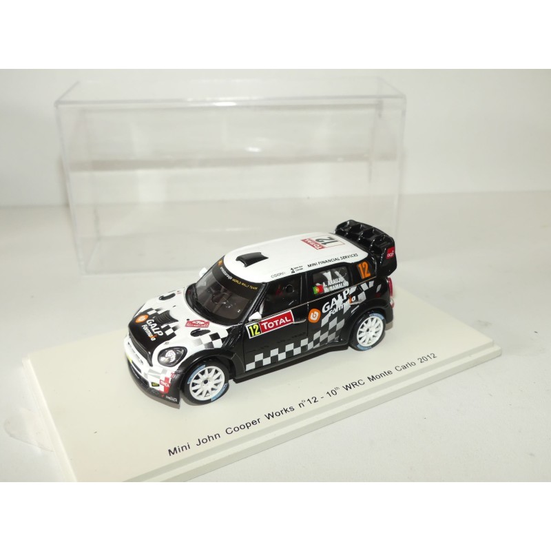 MINI COOPER WRC NÂ°12 RALLYE MONTE CARLO 2012 ARAUJO SPARK 1:43 10Ã¨me