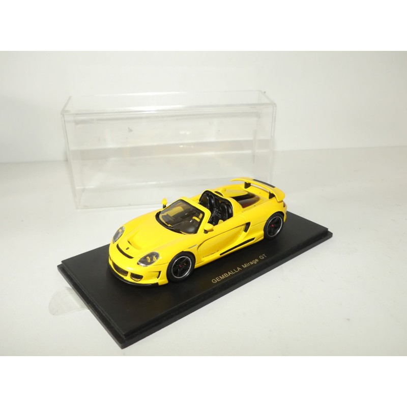 PORSCHE CARRERA GT GEMBALLA MIRAGE GT SPYDER Jaune SPARK S 0720 1:43
