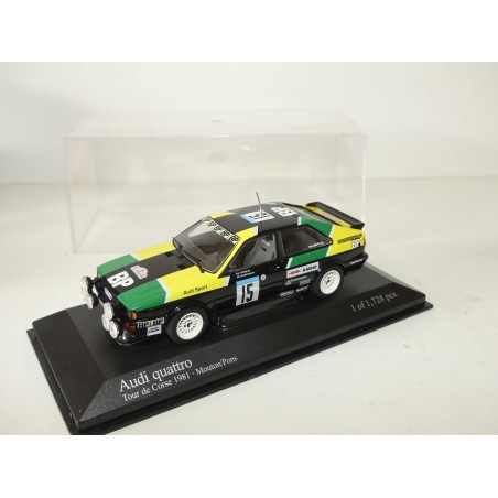 AUDI QUATTRO RALLYE TOUR DE CORSE 1981 MOUTON MINICHAMPS 1:43