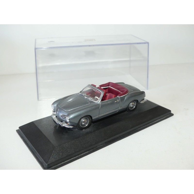 VW KARMANN Gris et Interieur Bordeaux MINICHAMPS 1:43