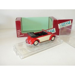 VW COCCINELLE CABRIOLET 1949 Rouge et Blanc VITESSE 410 1:43