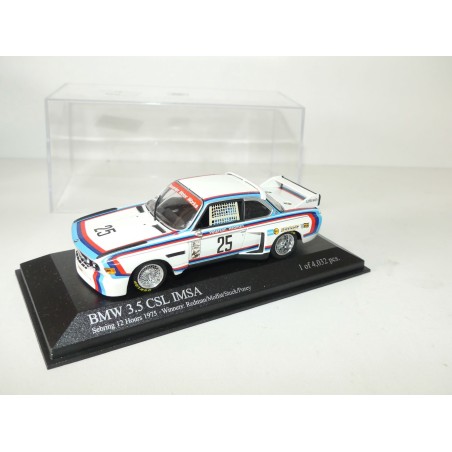 BMW 3.5 CSL IMSA N°25 12H SEBRING 1975 MINICHAMPS 1:43