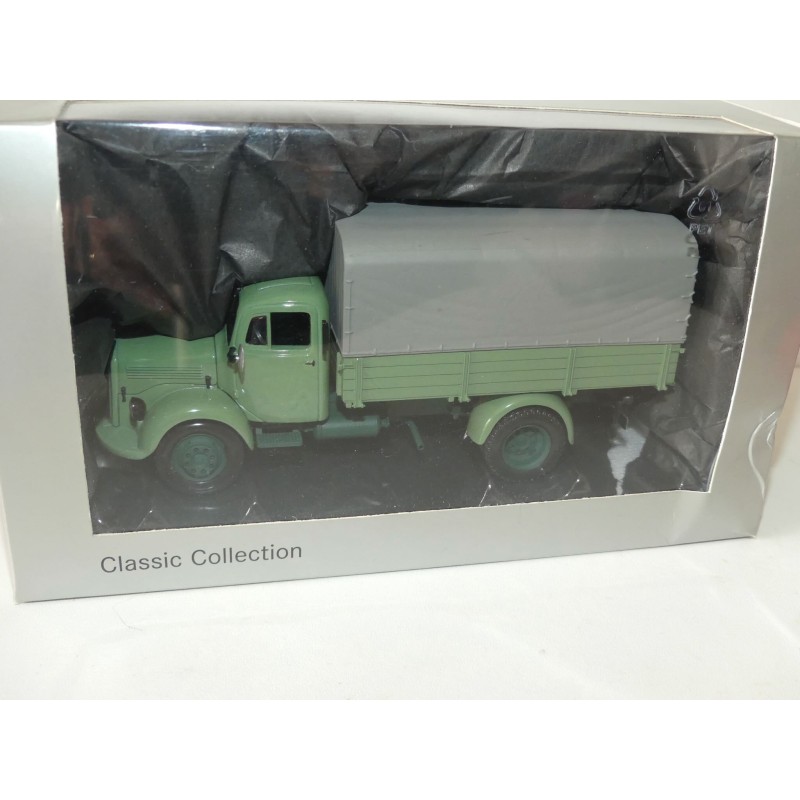 CAMION MERCEDES L 3500 CAMION BENNE BACHÉ Vert MINICHAMPS 1:43
